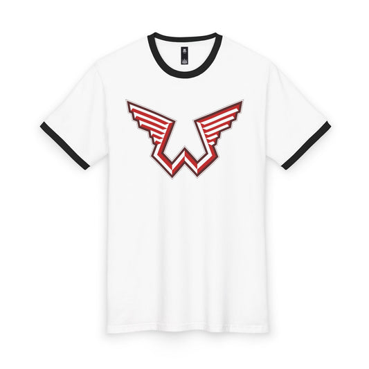 Wings Red Ringer Tee