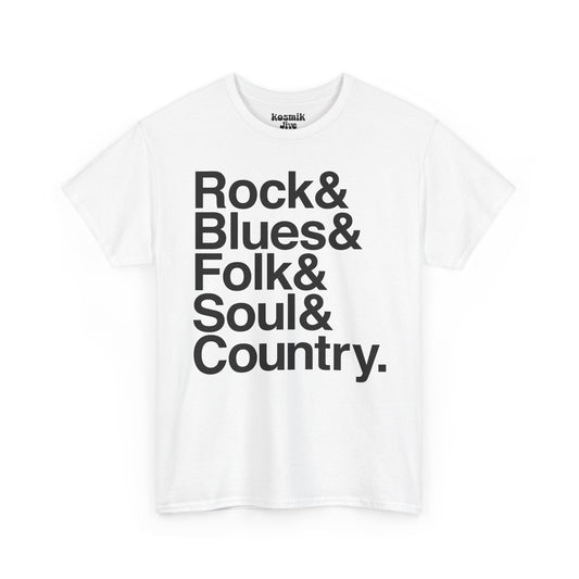 Rock & Blues & Folk & Soul & Country T-Shirt