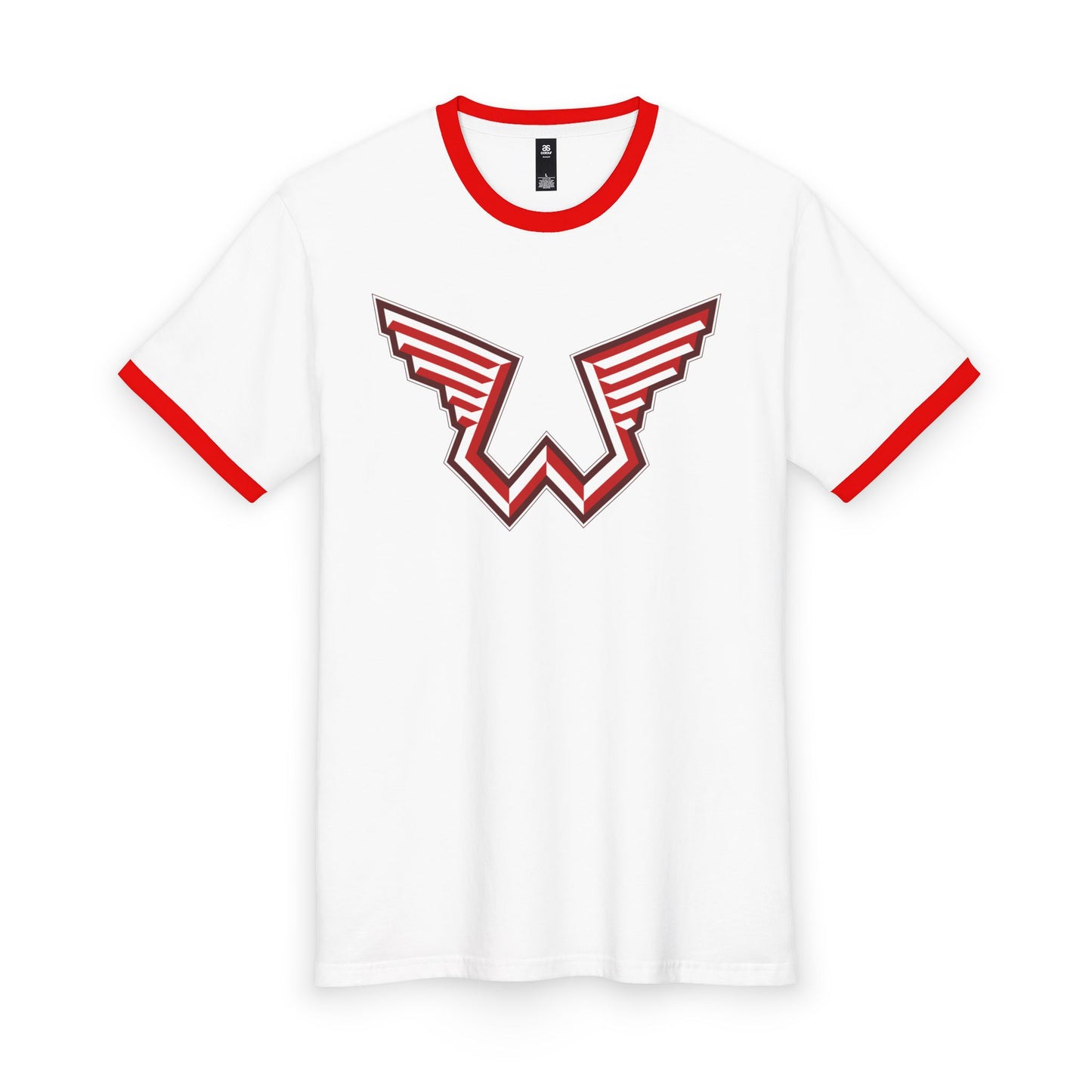 Wings Red Ringer Tee