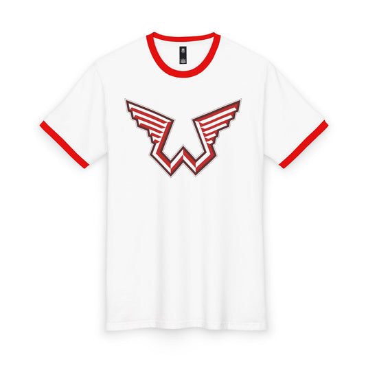 Wings Red Ringer Tee