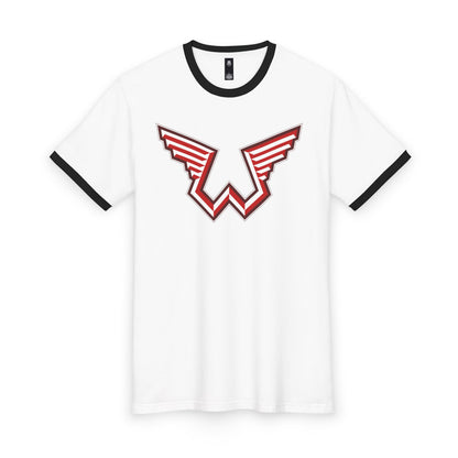 Wings Red Ringer Tee