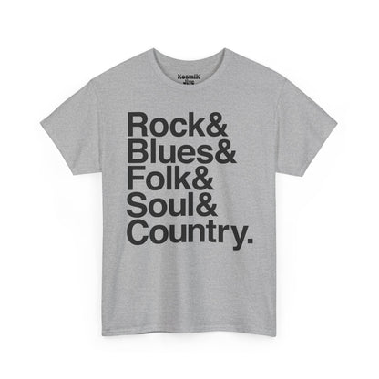 Rock & Blues & Folk & Soul & Country T-Shirt