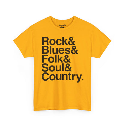 Rock & Blues & Folk & Soul & Country T-Shirt